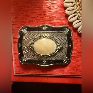 Vintage Western Mother of Pearl Belt Buckle